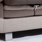 Τριθέσιος Καναπές F&T Italia Glamour 235X105X86 100H beige